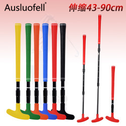 加工  3節鋁合金矽膠球頭高爾夫3節伸縮可調節長短的高爾