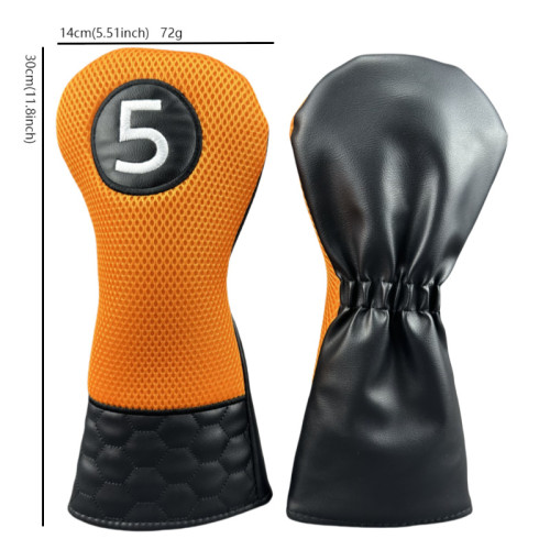 高爾夫木桿套蜂巢雙色球頭保護套高爾夫用品配件球桿套 高爾夫木桿套蜂巢雙色球頭保護套高爾夫用品配件球桿套