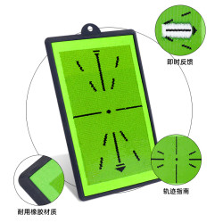 45*27cm高爾夫揮桿軌跡墊擊球痕跡標記墊珠片橡膠高爾夫打擊墊