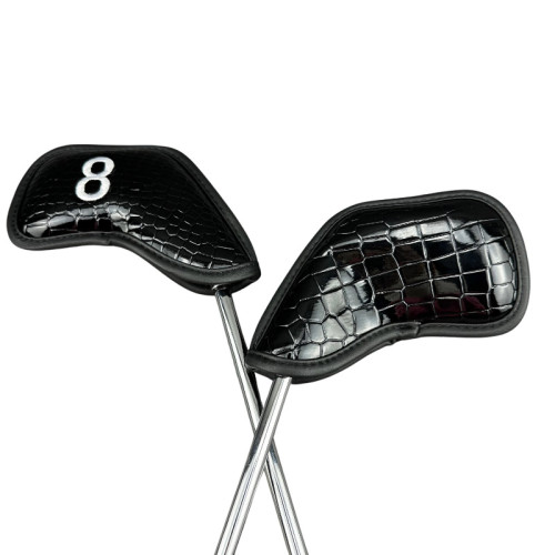 高爾夫鐵桿套鱷魚紋PU皮革魔術貼12個裝