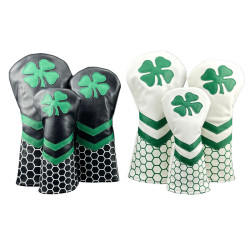 高爾夫球桿套蜂窩四葉草木桿套一號木/球道木/小雞腿帽套保護套男