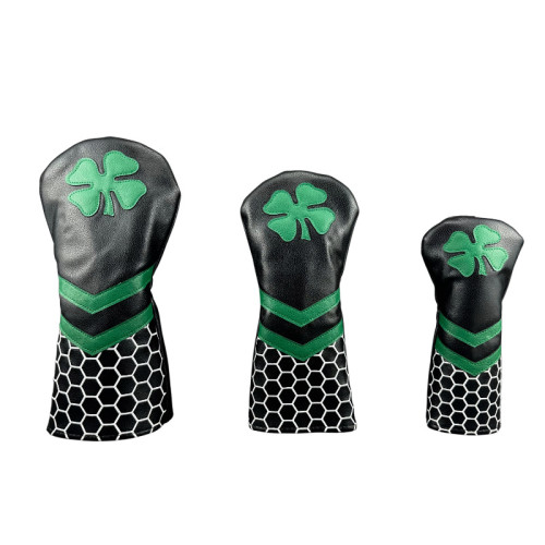 高爾夫球桿套蜂窩四葉草木桿套一號木/球道木/小雞腿帽套保護套男