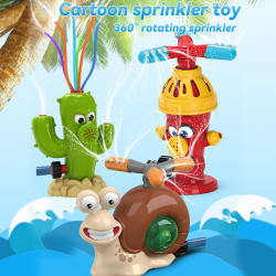 戶外戯水玩具蝸牛消防栓仙人掌旋轉噴水灑水器兒童玩具