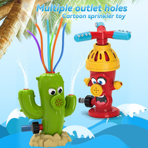 戶外戯水玩具蝸牛消防栓仙人掌旋轉噴水灑水器兒童玩具 戶外戯水玩具蝸牛消防栓仙人掌旋轉噴水灑水器兒童玩具