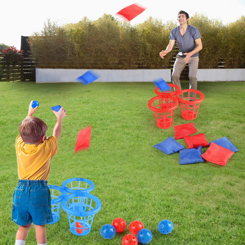 新品運動投擲親子二合一室內外沙包籃子沙包投擲兒童遊戯套裝 新品運動投擲親子二合一室內外沙包籃子沙包投擲兒童遊戯套裝