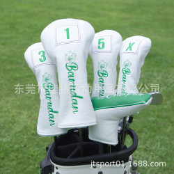 高爾夫球桿套木桿套球道木混合木鐵木桿套精美刺綉1號木保護套