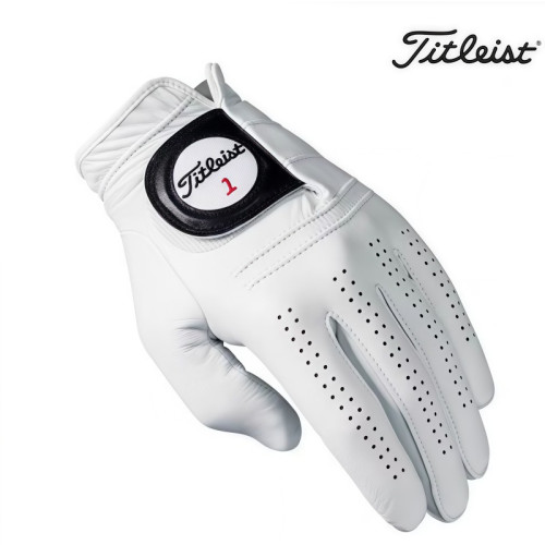 高爾夫手套印尼小羊皮男士手套高性能舒適柔軟白色真皮