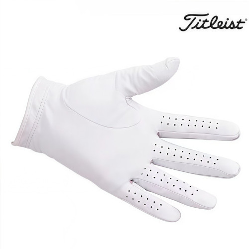 高爾夫手套印尼小羊皮男士手套高性能舒適柔軟白色真皮