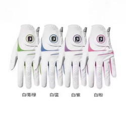 高爾夫手套女款透氣小羊皮防滑左右手耐磨高爾夫手套單衹