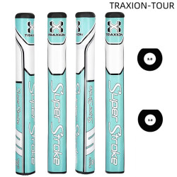 新款高爾夫握把TRAXION- TOUR2.0 3.0冰雪藍通用高爾夫推桿握把套