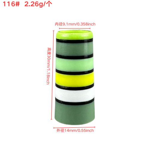 適用於高爾夫沙桿/挖起桿膠套116#9.1mm*30mm*14mm草綠多彩膠套