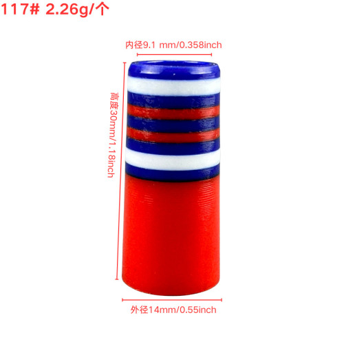 適用於高爾夫沙桿/挖起桿膠套117#9.1mm*30mm*14mm紅色多彩膠套