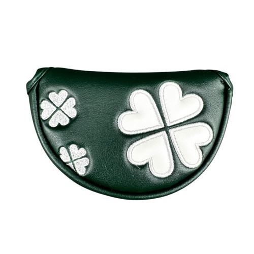 高爾夫小半圓推桿桿套刺綉無梗四葉草帽套磁吸款 高爾夫小半圓推桿桿套刺綉無梗四葉草帽套磁吸款