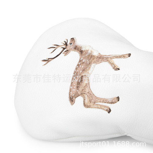 高爾夫木桿套球桿保護套一號木球道木混合木精美刺綉幸運小鹿