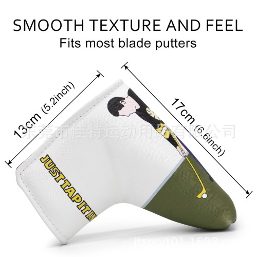 趣味高爾夫球桿套 just tap it in 一號木球道木混合木推桿套