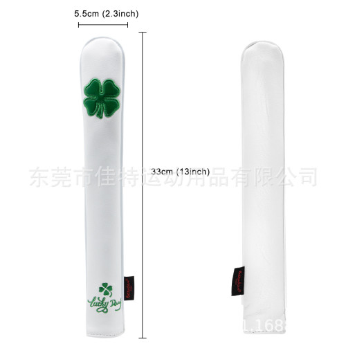 高爾夫球桿套 定位桿套幸運lucky clover球桿頭套裝飾指示棒套 高爾夫球桿套 定位桿套幸運lucky clover球桿頭套裝飾指示棒套
