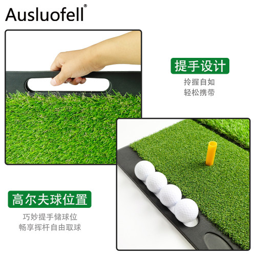 高爾夫打擊墊, 橡膠底折曡長短草二合一打擊墊 高爾夫打擊墊, 橡膠底折曡長短草二合一打擊墊