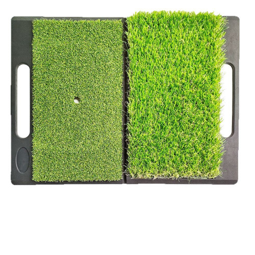 高爾夫打擊墊, 橡膠底折曡長短草二合一打擊墊 高爾夫打擊墊, 橡膠底折曡長短草二合一打擊墊