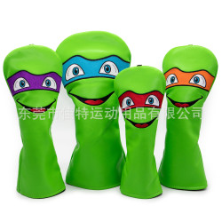 高爾夫球桿套木桿套推桿套忍者龜創意設計一號木球道木混合木配件