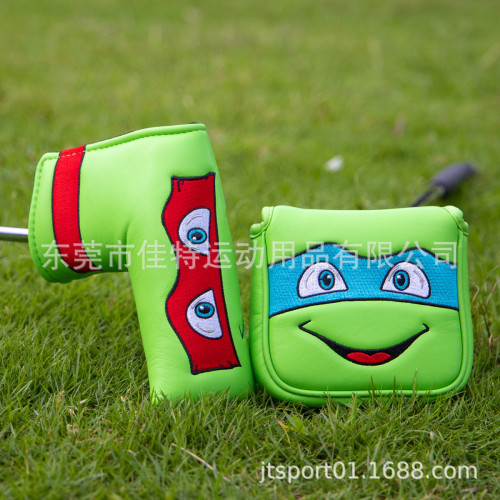 高爾夫球桿套木桿套推桿套忍者龜創意設計一號木球道木混合木配件 高爾夫球桿套木桿套推桿套忍者龜創意設計一號木球道木混合木配件