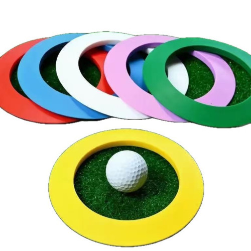 新品高爾夫推桿洞杯環GOLF果嶺目標盤可攜式矽膠推桿盤練習用品