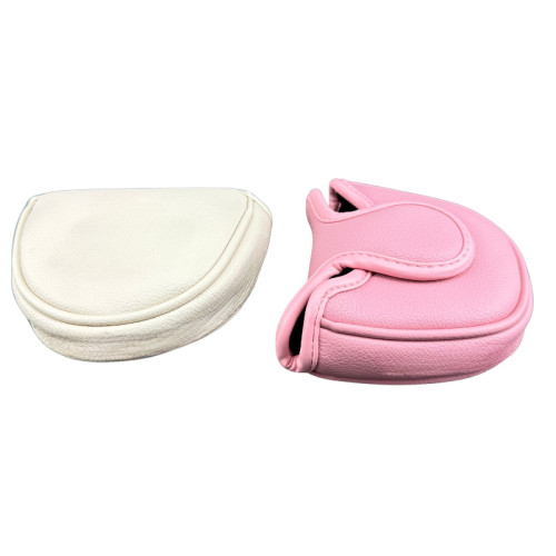 高爾夫推桿頭套磁鐵閉合單釦半圓魚膚帽款高爾夫用品