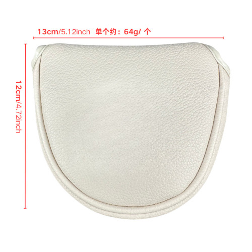 高爾夫推桿頭套磁鐵閉合單釦半圓魚膚帽款高爾夫用品