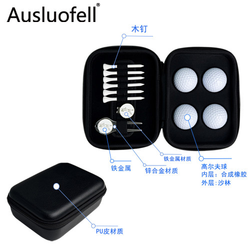  高爾夫配件 高爾夫果嶺叉馬克TEE組合工具包 