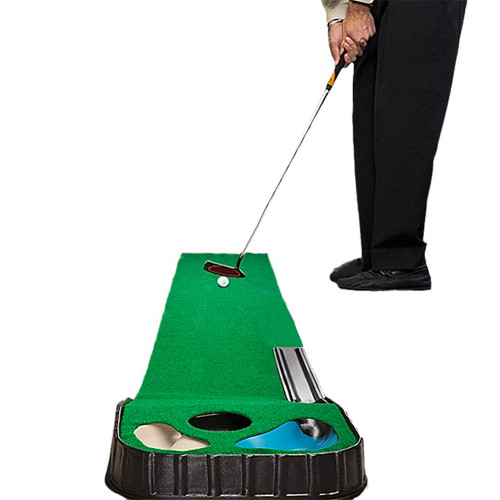 高爾夫推桿練習器室內絨布款沙坑水坑推桿練習毯高爾夫室內推桿