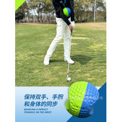 新款高爾夫連接球撞色揮桿高爾夫用品配件高爾夫球推桿練習器