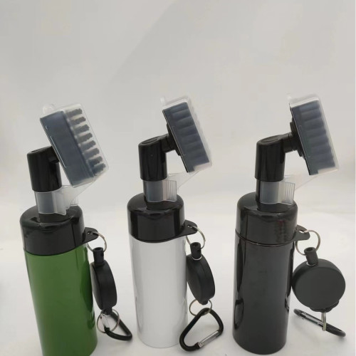 高爾夫清潔刷 可噴水球桿清洗刷高爾夫灑水刷球頭清潔拉繩款