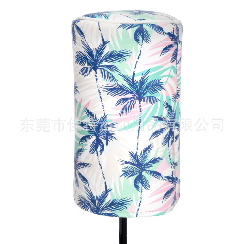 高爾夫球桿套一號木 圓筒形內置彈力松緊PU革數碼印花髮球桿套 高爾夫球桿套一號木 圓筒形內置彈力松緊PU革數碼印花髮球桿套