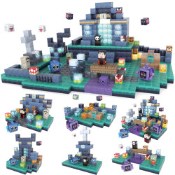 MC磁力積木套裝diy磁力方塊2cm冥界異獸190pcs萬聖節禮物