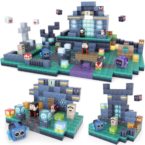 MC磁力積木套裝diy磁力方塊2cm冥界異獸190pcs萬聖節禮物