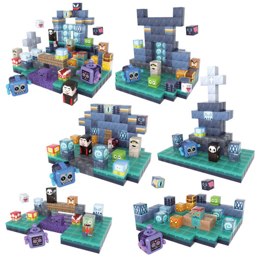 MC磁力積木套裝diy磁力方塊2cm冥界異獸190pcs萬聖節禮物