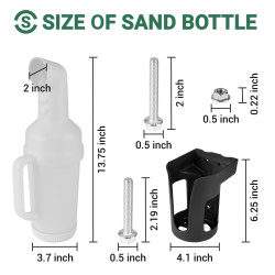 新款golf高爾夫用品高爾夫沙壺瓶球車配件載掛式補沙桶