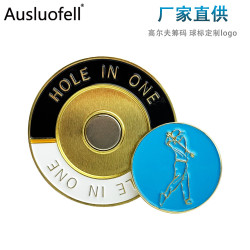高爾夫籌碼金屬馬克球位標金屬嗞吸馬克Marker