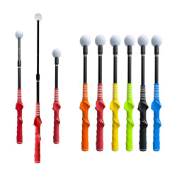 高爾夫揮桿伸縮練習棒golf初學者左手髮聲揮桿姿勢輔助訓練棒