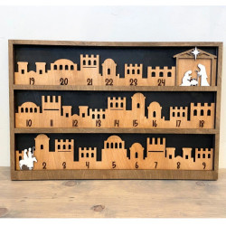新品爆款創意耶穌降生倒計時木質日歷聖誕節日裝飾家居裝飾品擺件