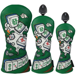 高爾夫球桿套麻將款一號木小雞腿球道木 桿頭保護帽套高爾夫用品