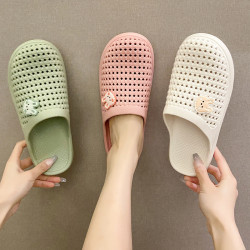 2025新款涼拖鞋女包頭縷空沙灘鞋洞洞鞋時尚舒適平底透氣家居拖鞋