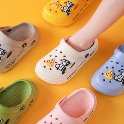 2025新款小熊兒童洞洞鞋防滑EVA男女童室內拖鞋外穿卡通寶寶涼拖