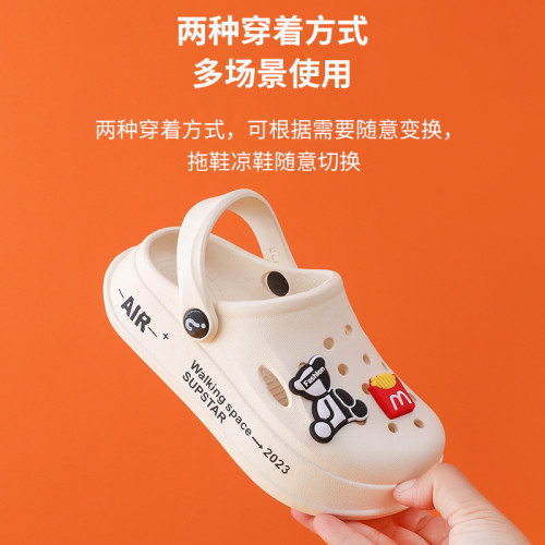 2025新款小熊兒童洞洞鞋防滑EVA男女童室內拖鞋外穿卡通寶寶涼拖 2025新款小熊兒童洞洞鞋防滑EVA男女童室內拖鞋外穿卡通寶寶涼拖