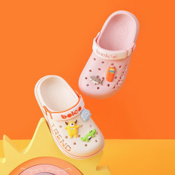 防滑兒童拖鞋夏季男童女童涼拖鞋女孩小孩寶寶洞洞鞋小童中童