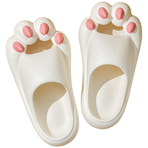 2023夏季新款貓爪拖鞋女外穿踩屎感可愛情侶室內家居防滑涼拖鞋男