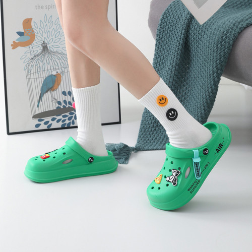 洞洞鞋女夏男款2025年新款夏季學生護士包頭涼拖防滑軟底沙灘涼鞋