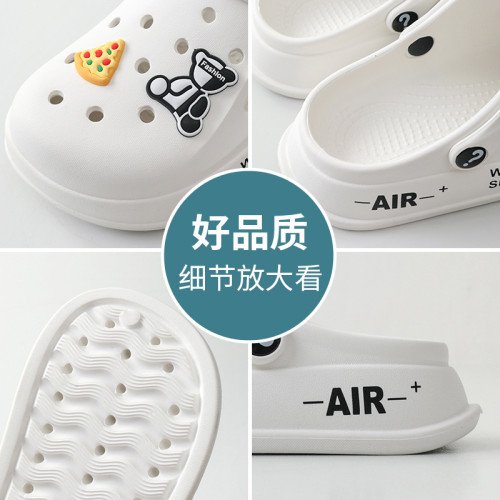 洞洞鞋女夏男款2025年新款夏季學生護士包頭涼拖防滑軟底沙灘涼鞋