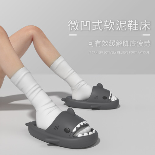 魚骨鏤空浴室拖鞋女夏季防滑速乾情侶厚底洗澡涼拖鞋男鯊魚EVA 魚骨鏤空浴室拖鞋女夏季防滑速乾情侶厚底洗澡涼拖鞋男鯊魚EVA