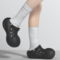 洞洞鞋女厚底EVA室外運動情侶外穿增高透氣踩屎沙灘涼拖透氣防滑