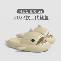 鯊魚拖鞋夏季涼拖女外穿情侶二代厚底家居室內家用防滑eva涼拖鞋